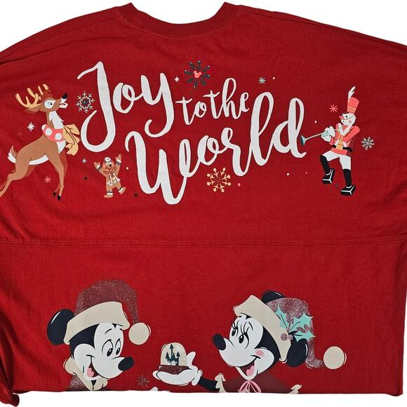 Mickey's Very Merry Christmas Party 2023 Red Spirit Jersey Size L - Picture 4 of 10